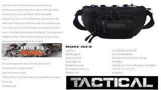 NEW EIGER NITRON WAIST BAG 4L BLACK || 910007876 || TAS EIGER TACTICAL OKTOBER 2022