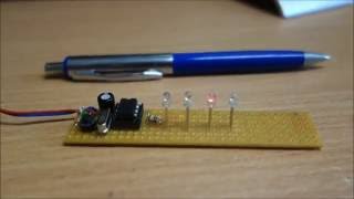 simple binary clock - 4 led