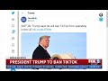 Trump Says He'll Act To Ban TikTok In US