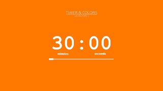 โฐ 30 Minute Timer / Orange ๐ / Countdown + Progress Bar