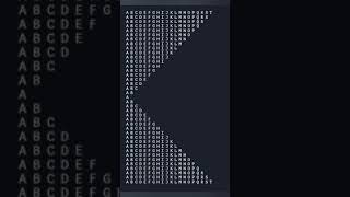 #Shorts🔥#java_pattern_program👨💻Print Alphabets Series Unique Shape.....