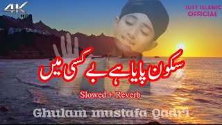 Sukoon Paya by Ghulam Mustafa Qadri | (Slowed + Reverb) | Naat with Urdu Lyrics