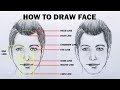 How to Draw Face- Step by Step in Hindi | How to draw face for Beginners |