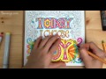 today i choose joy speed coloring time lapse