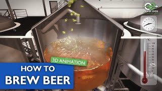 Beer Brewing Process - 3D Animation 