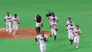 20160919 勝利の瞬間そして拳士、遥輝、雄也の『勝利のアレ』＠札幌