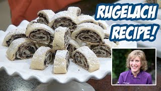 Chocolate Cherry Walnut Rugelach Recipe with Chef Gail Sokol. Step by step baking tutorial.