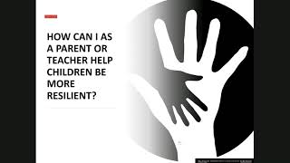 Resilience can be learned Helping children bounce back from stress and anxiety