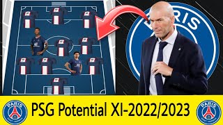 PSG Potential Lineup-2022/2023 Season- Under Zinedine Zidane 🔥