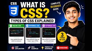 ✅ What is CSS? Types of CSS Explained | Inline, Internal & External CSS
