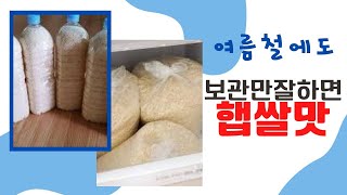 보관만 잘 해도 햅쌀맛! 여름철 쌀보관법과 좋은쌀 고르는법