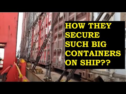 That’s Is How Container Are Secured On Merchant Ship | Container ...