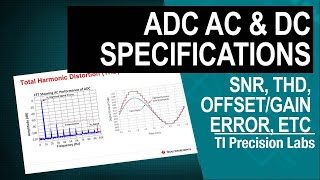 AC & DC specifications: Offset error, gain error, CMRR, PSRR, SNR and THD