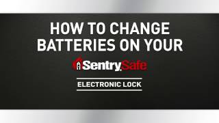 How to Change the Batteries on Your Sentry®Safe Electronic Lock Fire Safe