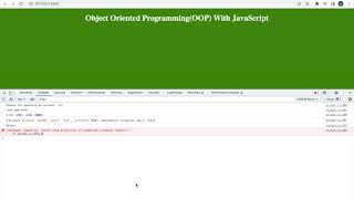 OOP - Chaining Methods - JavaScript
