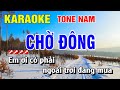 Karaoke Chờ Đông Tone Nam Nhạc Sống Dễ Hát | Nguyễn Linh