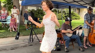 Miss Moonshine Buckdancing w the Snag Pine Boys - Johnson City Rag - FoCo Colorado