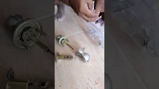 How to install a doorknob #shorts #construction #doorknob #howto #constructiontips