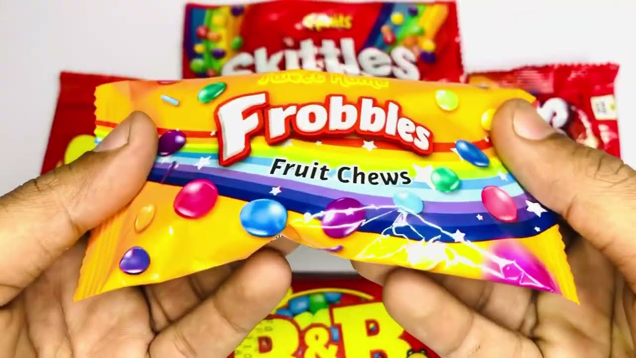 Skittles Mixing | Chocolate B&B | Frobbles | Mixing Candy | ASMR Video ...