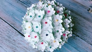 ABC TV | How To Make Ball Paper Flowers With Shape Punch - Craft Tutorial