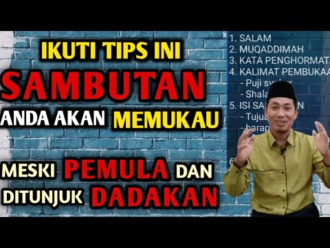 CARA MENYAMPAIKAN KATA SAMBUTAN YANG BAIK DAN BENAR| COCOK UNTUK PEMULA ...