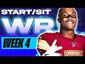 🔥 WEEK 4 WR MUST Start/Sit Picks! 🚀 | 2024 Fantasy Football Advice