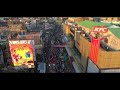 drone eye view of bijoya dashami evening in silchar town