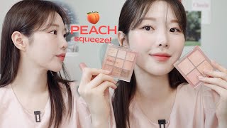 GRWM. 복숭아에 우유 한 방울 탄 메이크업 🥛 (feat.데이지크 피치스퀴즈✴︎피치 블렌딩✴︎워터 블러 틴트)