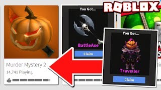 New Halloween Code Roblox Murder Mystery 2 - roblox murder mystery 2 halloween update new godly new lobby secret
