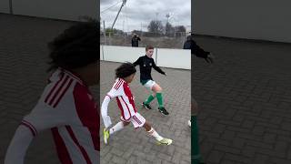 Street football at the Ajax academy! ⚽️❤️