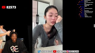 iShowSpeed Reacts To Amy Crying On Live 💔