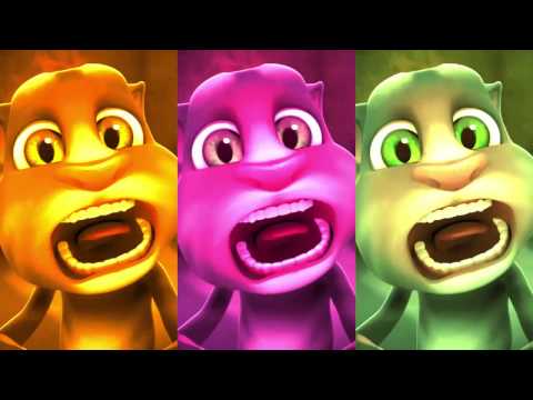 Recopilación de reacciones de colores del gato Talking Tom HD