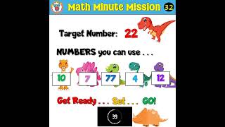 Math Minute Mission Challenge #32
