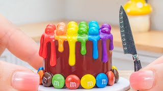 Miniature Rainbow Chocolate Cakes Decorating 🌈Miniature Rainbow KITKAT Cake Decorating Recipes