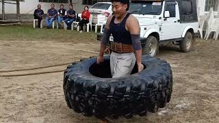 Peren  strongest man competition on 6th December 2024 at unity Mini Hornbill Festival