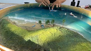 How to make an OCEAN TABLE – Awesome ideas – Epoxy Resin art