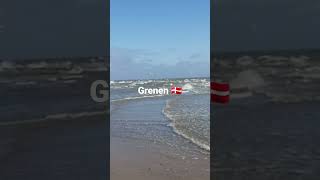 Grenen - The clash between two seas 🇩🇰 #shorts #denmark #trending