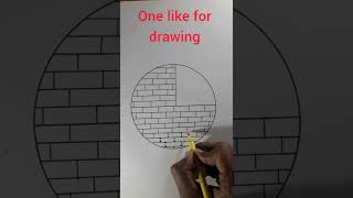 Circle drawing - easy circle drawing - easy scenery drawing - easy circle scenery - easy scenery