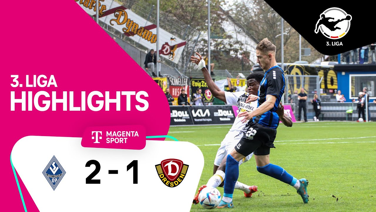 SV Waldhof Mannheim - Dynamo Dresden | Highlights 3. Liga 22/23 - YouTube