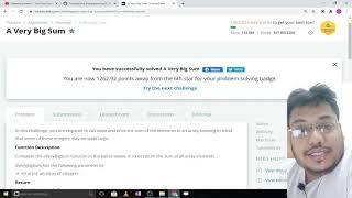 A Very Big Sum in C - Hackerrank
