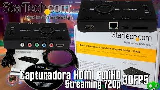 Capturadora Startech USB2HDCAPS Graba 1080p y Streaming 720p 30FPS Unboxing y Review