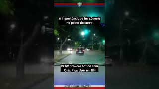 BMW provoca acidente com Uber e foge do local 😡