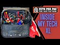 VETO PRO PAC TECH XL load out for electrician, Av and data tech. Fully packed!