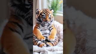 Cute baby tiger cub #tigercub #cute #cat #wildlife #bigcats #animals #babytiger #nature