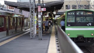 2019年9月2日 柏原駅 JR西日本 大和路線 221系 207系 201系 電車 Train Station