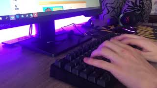 ikbc c87 typing with lubed stabilizers (cherry mx red)