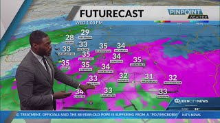 Tuesday chilly ahead of snow and freezing rain on Wednesday in Charlotte area