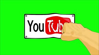Youtube Green Screen Subscribe Button | Green Screen Subscribe Hand Click No Copyright