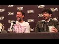 NEW AEW CHAMP CM PUNK & TONY KHAN POST AEW DOUBLE OR NOTHING 2022 MEDIA SCRUM