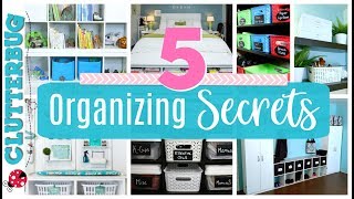 5 Secrets for Home Organizing Success